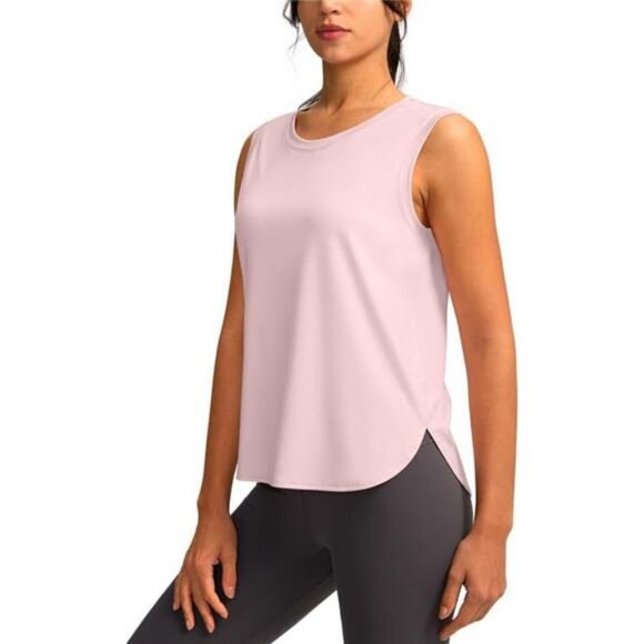 Women's Workout Tank Tops Lightweight Sleeveless Workout Tops Loose Fit - Picture 1 of 8